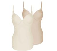 VIANIA! 2er Pack Spacer BH Hemd Carola 181514 Gr. 75 D in Cream-Nude