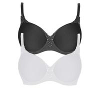 VIANIA! 2er Pack Spacer Bügel BH Carola 151414 Gr. 80 D in Volcano-Weiss