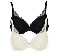 VIANIA! 2er Pack Spacer Bügel BH Leni 204460 Gr. 70 D in Champagner-schwarz