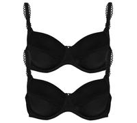 VIANIA! 2er Pack Spacer Bügel BH Sally 144457 Gr. 80 D in schwarz