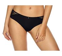 Brasilslip VIANIA "Damen Brasil Slip Leni", Damen, Gr. 46, schwarz, Stoff, Obermaterial: 78% Polyamid PA. 13% Elasthan EL. 9% Baumwolle CO., Unterhosen (78632519-46) schwarz