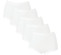 Viania Damen-Taillenslip im 5er-Pack weiss 48 / 50