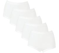 Viania Feinripp Damen-Taillenslip im 5er-Pack 48 / 50 weiß