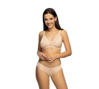 Schalen-BH VIANIA "Schalen BH ohne Bügel Jessy", Damen, Gr. 75, Cup B, beige (new beige), Obermaterial: 61% Polyamid PA. 27% Polyester PES. 12% Elasthan EL., BHs Schalen-BH (99590255-75) new beige