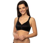VIANIA! Soft-BH 244461 Rose bügellos und nahtlos geformten Cups mit Rosenmotiv Schwarz, Größe:90, Cup:B
