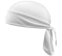 VIAUMBR Piratentuch Bandana Cap Durag Fahrrad Kopfbedeckung Motorrad Kopftuch unter Fahrradhelm Piraten Tuch Pirat Sommer Weiß