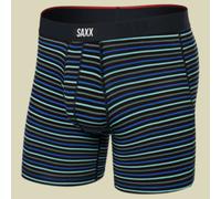 Saxx - Vibe Xtra Boxer Brief Fly - Kunstfaserunterwäsche, Gr. XL, schwarz (Gent'sStripe/SportBlue)