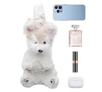 Vibhgtf Plüschtier Rucksack | Hunde Weich Tier Tasche Lustig,Weiche Plüschtier Handtasche | Für Outdoor Alltag Einkaufen Pendeln Camping Klettern Kinder Erwachsene Geschenke