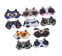 VICASKY 10 Stück Schlafaugenmasken Aus Atmungsaktivem Material Bequeme Augenklappen Für Reisen Multifunktionale Schlafmasken Für Entspannenden Schlaf