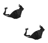 VICASKY 2 Stück Mikrofon Fitness Gürtel mit Verstellbarem Design Neopren Bauchtasche für Sicheres Tragen von Mikrofonen und Kleinen Gegenständen für Sport und Theater Schwarz