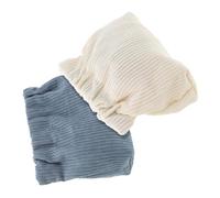 VICASKY 2stücke Kordel Kleine Kosmetiktaschen Aus Cord Für Reisen Stilvolle Aufbewahrung Tragbar Make-up-zubehör Für Damen in Weiß Und Blau