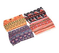 VICASKY 4 Stück pack Afrikanische Stirnbänder für Damen mit Antirutsch Effekt aus Stoff Modisch und Praktisch für Yoga und Freizeit im Vintage Stil