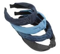 VICASKY 4stücke Pack Jeans-haarband Mit Knoten Stirnbänder Für Damen Haarbänder Für Erwachsene