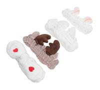 VICASKY 4stücke Waschbares Stirnband Aus Elastik Haarband Für Spa Und Make-up Schweißabsorbierend Passt Sich Jeder Kopfgröße Für Tägliche Aktivitäten