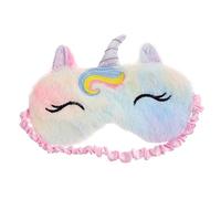 VICASKY Junge Mädchen Schlafmaske Plüsch Einhorn Waschbär Augenmaske Weich Schlaf Augenbinde Mit Verstellbarer Passform Strapazierfähige Augenabdeckung Für Zuhause Reise Nickerchen