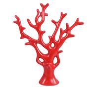 VICASKY Schmuckbaum Schmuckständer Holz Klein Ketten Aufbewahrung Ständer Baum Ohrringe Und Ohrring Display Bambus Schmuckschrank mit Spiegel Schmuckhalter Haargummi Halter Kettenhalter