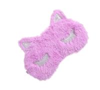 VICASKY Violette Flauschige Schlafmaske für Kinder Atmungsaktive Augenmaske aus Plüsch im Einhorn Design Leicht und Bequem für Reisen Arbeiten und Nickerchen