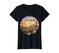 Vicenza Italien Renaissance UNESCO, Basilika Palladiana Preisgünstiges Grafik-T-Shirt, Damen, Schwarz, XL