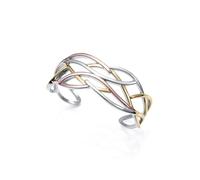 Viceroy Fashion Damen-Armband 14153P01012 - Wellen, vergoldet/rosafarbener Stahl, Chic, 6 cm, 6 cm, Metall, Kein Stein