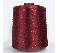 VICIYOO 500 g Glitzer-Fancy-Garn, Pailletten, Handhäkelgarn, Strickkleidung, Handarbeitsgarn mit Pailletten, Strickgarn, Handarbeitspailletten