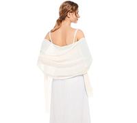 Vickorpen Schals und Wickeltücher aus weichem Chiffon, Schal für Abendveranstaltungen, Partykleider, Hochzeit, Stola, Light Champagne, Einheitsgröße