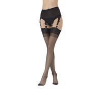 Vicky's Nylons Echte Nahtnylons Nahtstrümpfe 100% Nylon in schwarz Gr. S bis XL (8,5 bis 11) Point Ferse (11)