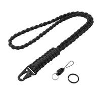 Vicloon Paracord Schlüsselanhänger, Umhängeband Schlüsselband, Paracord Lanyard mit Metall Ring und Adlerschnabelknopf Geflochtenes Lanyard für Schlüssel, Ausweishalter