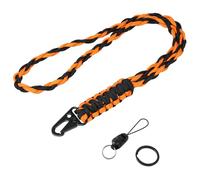 Vicloon Paracord Schlüsselanhänger, Umhängeband Schlüsselband, Paracord Lanyard mit Metall Ring und Adlerschnabelknopf Geflochtenes Lanyard für Schlüssel, Ausweishalter