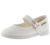 victoria 1080113, Goung Fu Soft, Ballerina Strap Schnalle, Flache Schuhe Mary Jane Mädchen, weiß, 29 EU Estrecho
