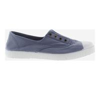 Calzados Victoria Damen Plimsoll 1915 - vegan, gefärbtes Canvas, Gummiband Azul (Blau) 36