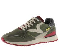 victoria 1985 Low-Top LEGGERA Nylon & Farbige & Spaltleder Teile & Retro-Logo 8802111 für Herren KAKI 42