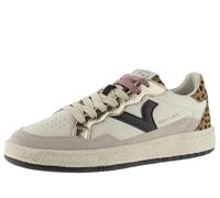 victoria 1985 Low-Top Smash Leder & Animal Print & Metallic Teile & Retro-Logo 8806114 für Damen Crema 38