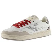 victoria 1985 Low-Top Smash Leder & Glitter-Logo & Metallic-Ferse 8806103 für Damen Blanco 40
