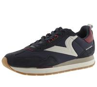 victoria 1985 Low-Top SR 801 Nylon & Farbige & Spaltleder Teile & Retro-Logo 8801100 für Herren Marino 44