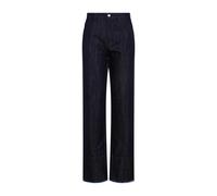 Victoria Beckham - Blue Indigo Cotton Cropped High Waist Tapered Jean - Größe 25 - blau
