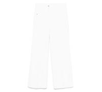 Victoria Beckham - High-Waisted White Denim Flare Jeans With Design - Größe 25 - weiß
