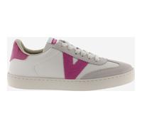victoria Low-Top Unisex Berlin Ciclista Leder-Effekt & Farbige & Spaltleder Teile Im Kontrast 1126184 für Erwachsene Fucsia 36