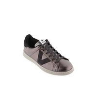Victoria Damen Tenis Metal Efecto Piel Sneaker, Antracita, 42 EU