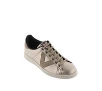 Victoria Damen Tenis Metal Efecto Piel Sneaker, Platino, 36 EU