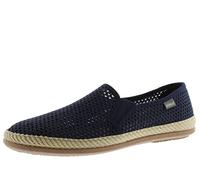 Victoria Espadrilles Bamba – Mesh, seitliche Gummizüge, Flechtband – Blau 43
