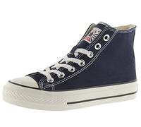 victoria High-Top Tribu Canvas & Retro-Logo & Glänzender Sohle 1057101 für Damen Marino 41