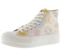 victoria High-Top Tribu Canvas Sohlen & Retro-Logo & Doppelter Plattform 1061132 für Damen Nude 36