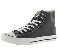 victoria High-Top Tribu Leder-Effekt & Weiße Schnürsenkel 1065175 für Damen Negro 37