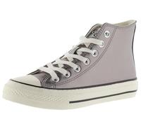 victoria High-Top Tribu Metallic-Leder-Effekt & Retro-Logo & Glänzender Sohle 1057106 für Damen Plata 38