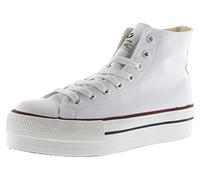 victoria Hohe Sneaker Tribu Canvas & Doppel-Plateau 1061101 für Mädchen Blanco 33