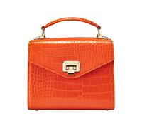 VICTORIA HYDE Damen Handtasche Umhängetasche Klein Schwarz Damen Handtasche Leder Tasche Damen Schultertasche Crossbody Bag (Orange)