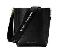 VICTORIA HYDE Handtasche für Damen aus echtem PU-Leder Grosse Kapazität Umhängetasche für Damen zum Einkaufen und Arbeiten (Schwarz)