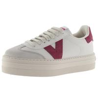 victoria Low-Top Barcelona Ciclista Leder-Effekt & Plattform & Spaltleder-Zehe 1092169 für Damen FRAMBUESA 37