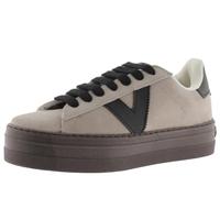 victoria Low-Top Barcelona Ciclista Spaltleder & Plattform & Kontrast-Teile 1092171 für Damen BEIGE 39