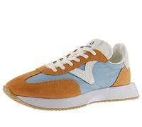 Victoria Low-Top-Sneaker Cosmos Nylon/Spaltleder gezackte Laufsohle Damen Azul 39